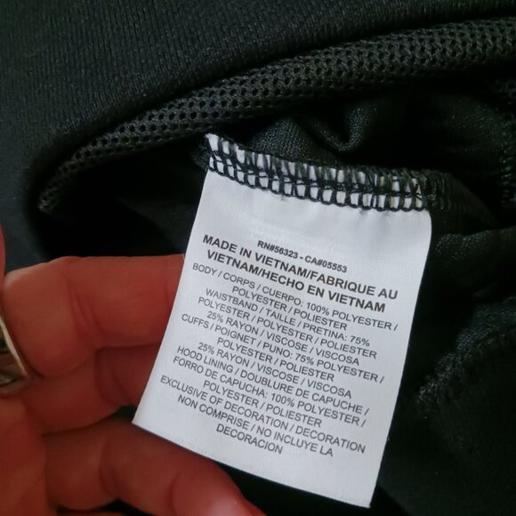 Nike Women’s Dri Fit Veneer Quilted Training Hoodie Black 860136-010 Size Large - Picture 6 of 7